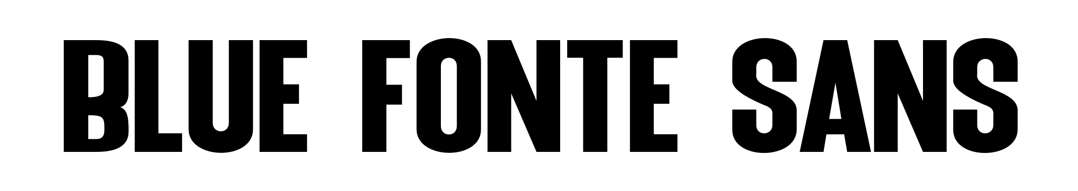 Blue Fonte Sans